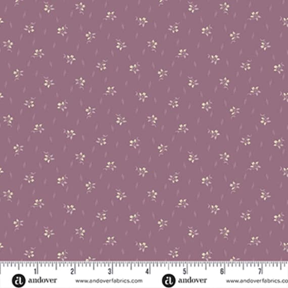 Wildflower Cottage...A-1594-P...Violet...Meadow...Renee Nanneman...Andover Fabrics