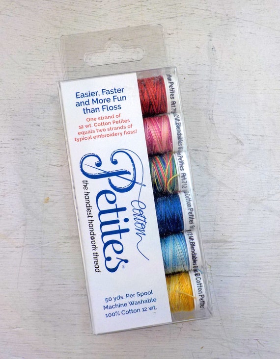 Blendables Cotton Petites, the handiest handwork thread, Sulky thread, 6 colors, 12 wt thread