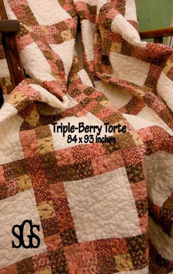 PDF Triple Berry Torte pattern designed by Mickey Zimmer for Sweetwater Cotton Shoppe