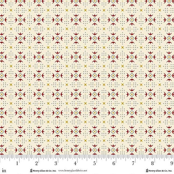 Buttercream & Brickle Bits...1944-40 Cream...Kim Diehl...Henry Glass Fabrics
