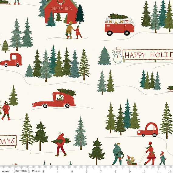Christmas Is in Town...Main...C14740-CREAM......Sandy Gervais...Riley Blake Designs