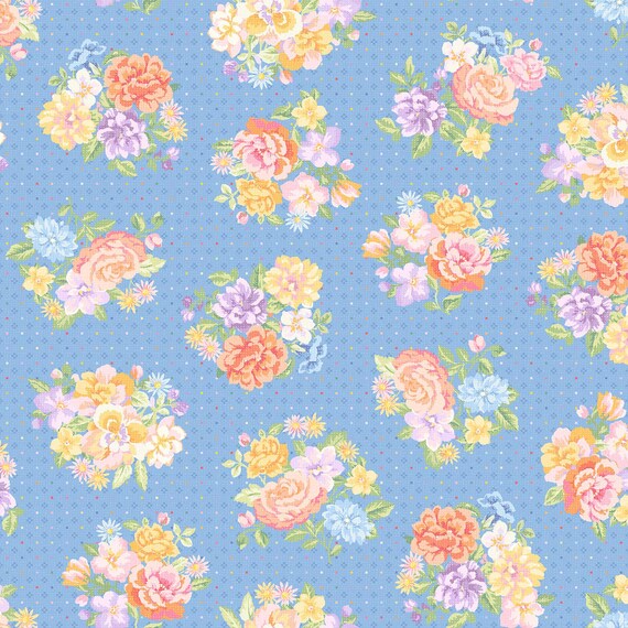 Gathering Sun....MAS11191-BZ...Blue/Multi...Floral...Maywood Studio