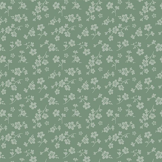 Sweet Meadow...15043-45...Meadow Floral...Dark Green...Kanvas Studio...Benartex