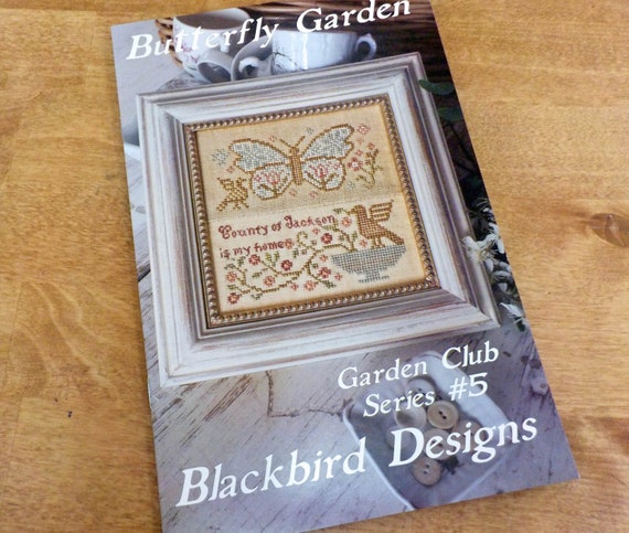 Butterfly Garden, Garden Club Series #5, by Blackbird Designs...cross-stitch design