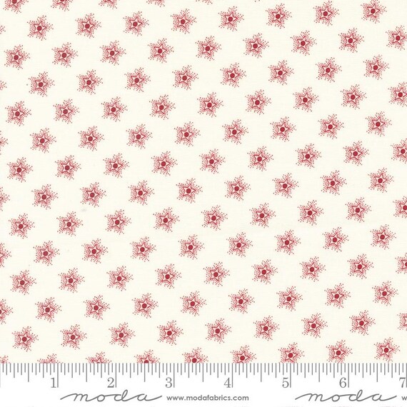 American Gatherings II Dove Heart Red 49242 21 by Primitive Gatherings for moda fabrics