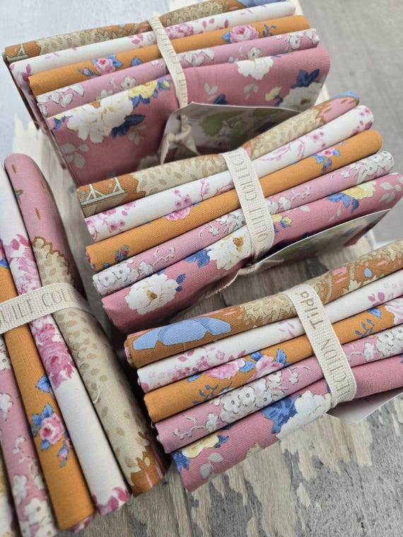 Sunday Brunch...Pink & Ginger FQ bundle...a Tilda collection...Tone Finnanger