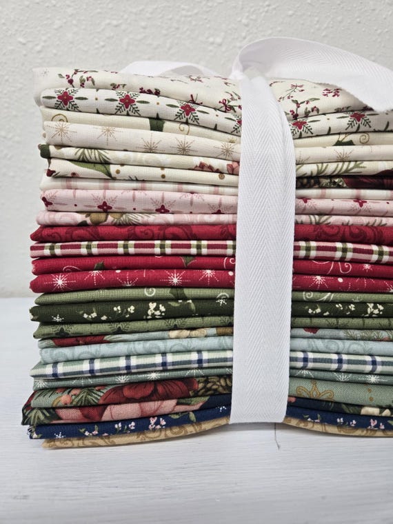 Christmas Greetings...HALF Yard Bundle...Sandy Gervais...Riley Blake Designs...24 prints