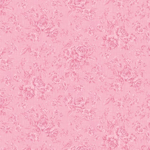 Charlotte...Y4613-73 Dark Pink...Tonal Roses...Clothworks