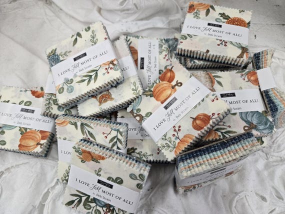 I Love Fall Most of All...mini charm pack...Deb Strain...Moda Fabrics...42 squares