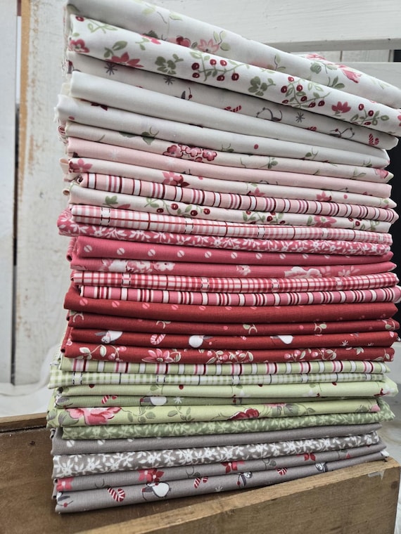 A Very Sweet Christmas...HALF Yard bundle...Anne Sutton/Bunny Hill Designs...Moda Fabrics...30 prints