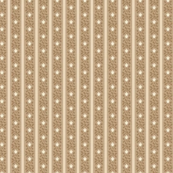 Historical Hennas...Tulips R310809D-BEIGE...Sheryl Johnson...Marcus Fabrics