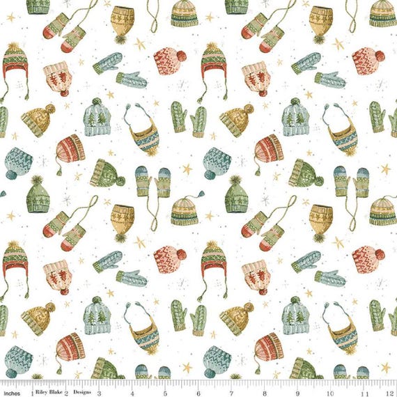 Magical Winterland...Knitwear Snow C14945-SNOW...Lisa Audit...Riley Blake Designs