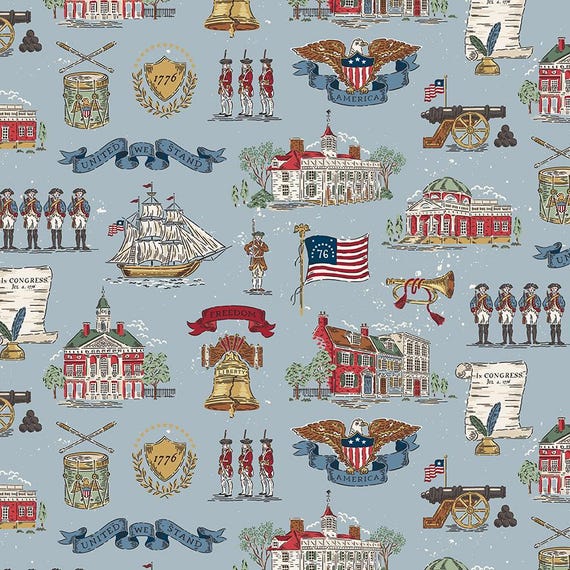 Independence...C17330-BLUE...Riley Blake Designs