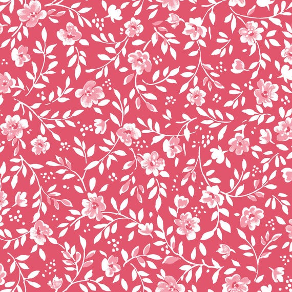 Garden Picnic...Vine...Pink...MAS10773-P...Maywood Studio