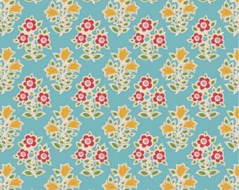 Farm Flowers-Teal...a Tilda Collection designed by Tone Finnanger