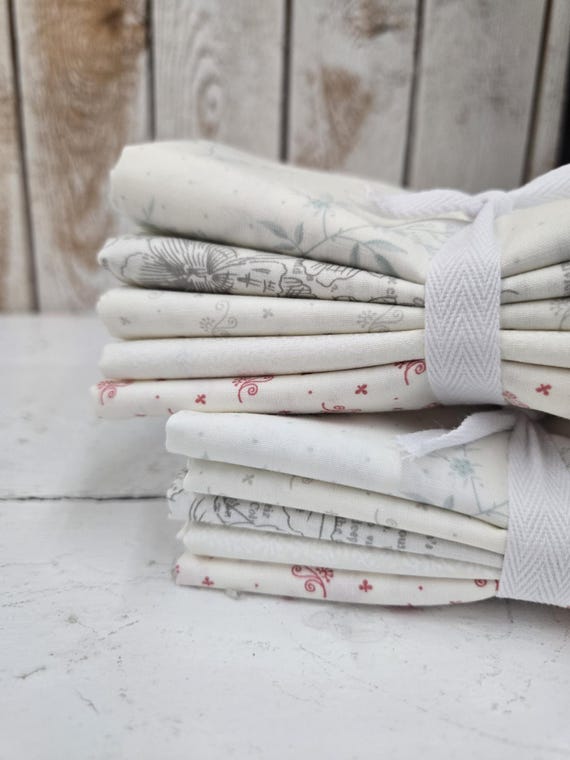 Muse...Porcelain Shirtings FQ Bundle...3 Sisters...Moda Fabrics...5 prints