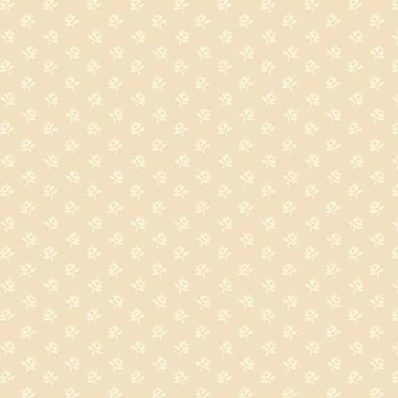 Stash Happy...R381617D cream...floret...Jeni Gaston...Marcus Fabrics