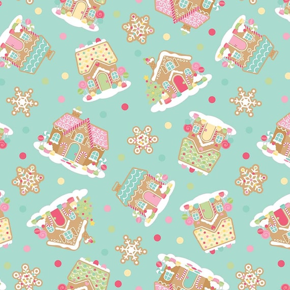 Gingerbread Kisses...C16440 BLUE...Doodlebug Designs...Riley Blake Designs
