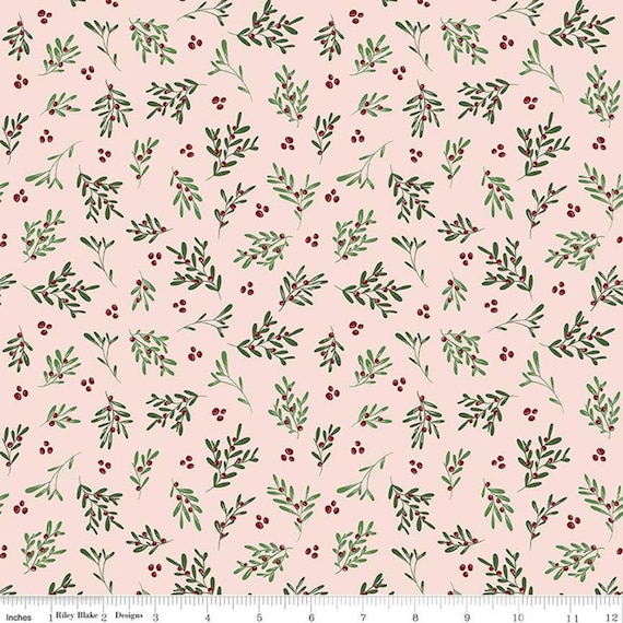 Mistletoe & Holly...C16403-BALLERINA...Mistletoe...Beverly McCullough...Riley Blake Designs