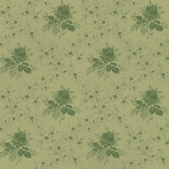 American Beauty, Trellis Rose Green MAS10254-G by Robyn Pandolph Saxty...designed for Maywood Studio