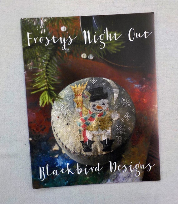 Frosty's Night Out by Blackbird Designs...cross stitch pattern, cross stitch