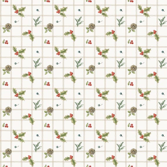 Holiday Spirit...CD17462-CREAM...Lisa Audit...Riley Blake Designs