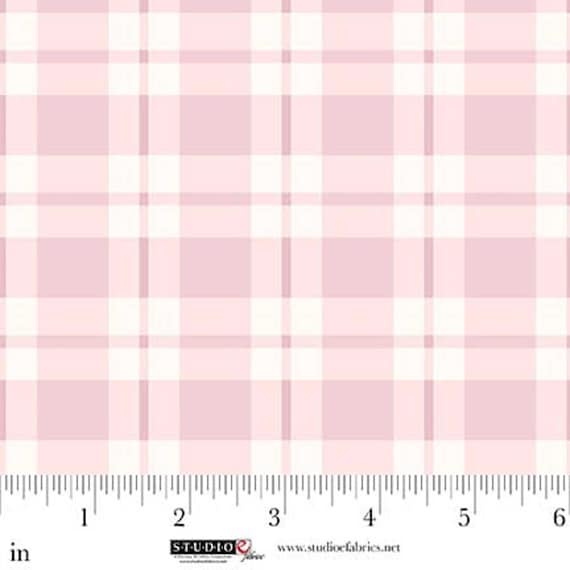 Beautiful Bowquets...8887-20 Light Pink Plaid...Maureen Fiorellini...Studio e Fabrics