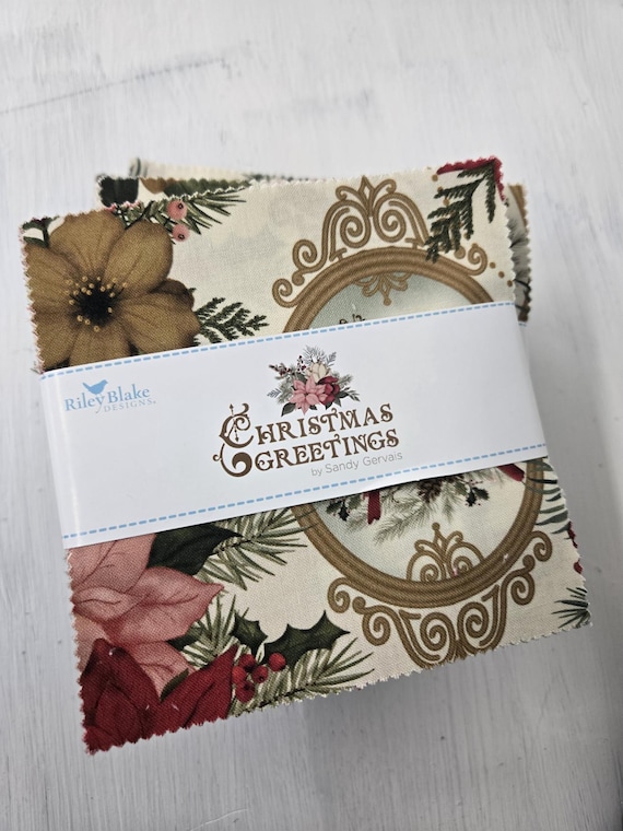 Christmas Greetings...5 Inch Stacker...Sandy Gervais...Riley Blake Designs...42 squares
