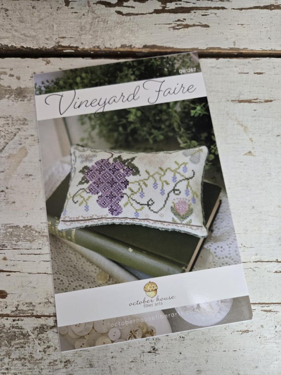 Vineyard Faire...October House Fiber Arts...cross stitch pattern
