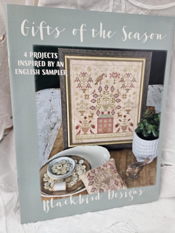 Gifts of the Season...4 Projects inspired by an English Sampler...Blackbird Designs...cross-stitch design