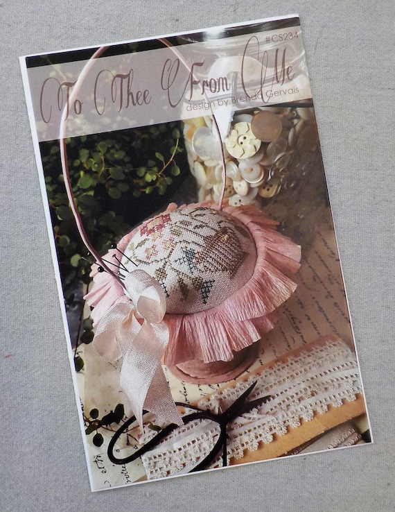 To Thee From Me by Brenda Gervais of With Thy Needle & Thread...cross-stitch design