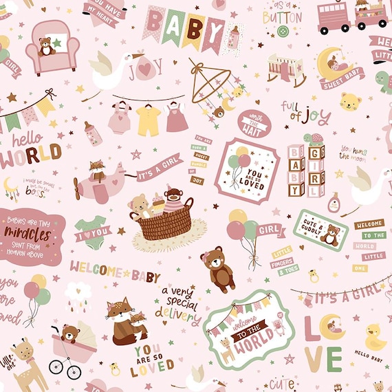 Baby Girl...C16770-PINK...Lori Whitlock...Riley Blake Designs