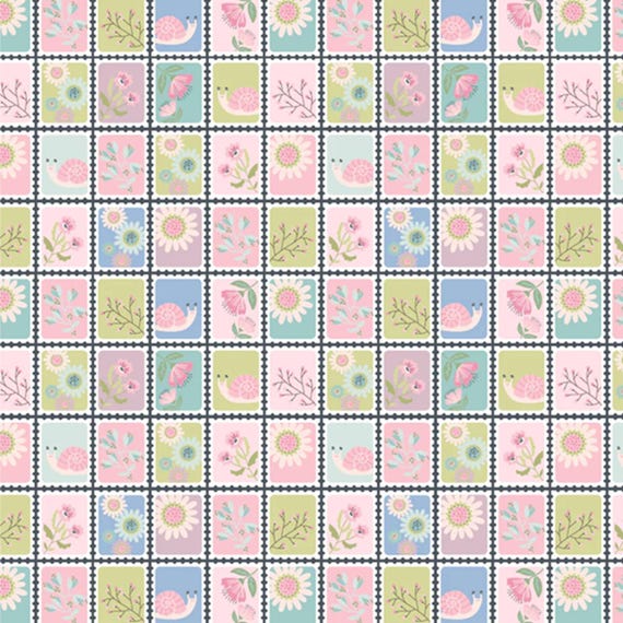 Le Petit Escargot...Snail Mail Multi...Lori Woods...Poppie Cotton