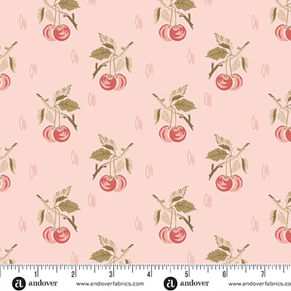 Lighthouse...A-1474-E...Cherry Ice Cream...Cerise...Edyta Sitar...Laundry Basket Quilts...Andover