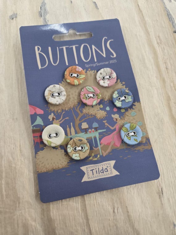 Sunday Brunch...blue buttons...a Tilda collection...Tone Finnanger