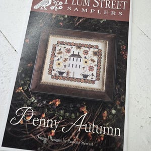 Penny Autumn...Plum Street Samplers...cross stitch chart...Halloween...Thanksgiving