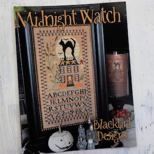 Midnight Watch by Blackbird Designs...cross-stitch design, halloween cross stitch
