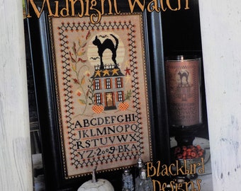 Midnight Watch by Blackbird Designs...cross-stitch design, halloween cross stitch