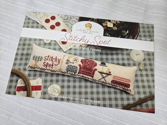 Stitchy Spot...October House Fiber Arts...cross stitch chart...skinny mini pattern