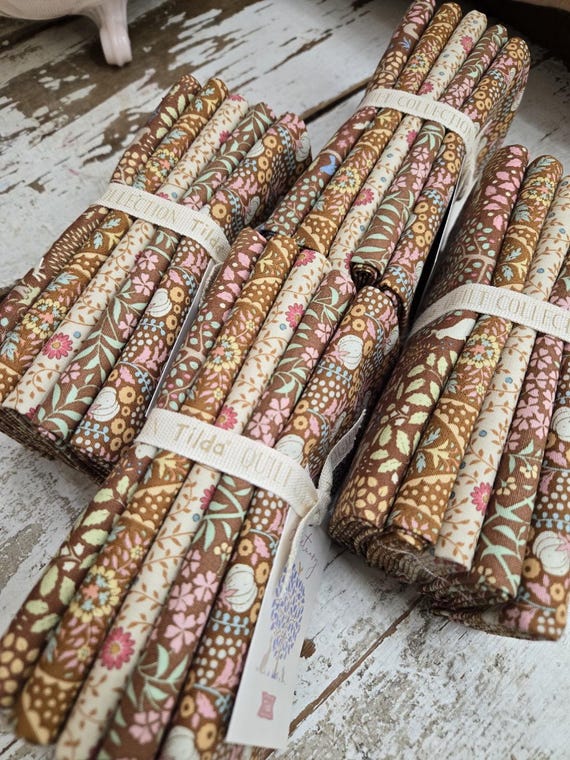 Sanctuary...Caramel and Ochre...FQ Bundle...a Tilda Collection designed by Tone Finnanger
