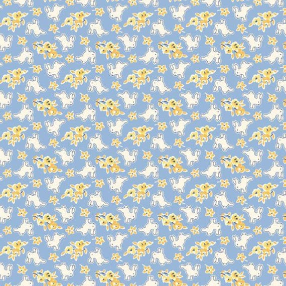 Aunt Grace Rock My Baby...R351872D-blue...bunny...Judie Rothermel...Marcus Fabrics