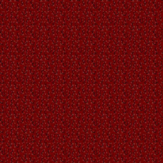 Sturbridge Floral Petites R170717D-RED Wild Vine by Pam Buda for Marcus Fabrics