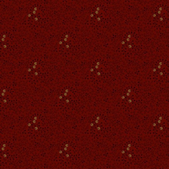 Pineberry Lane...R172001D-RED...Pam Buda...Marcus Fabrics