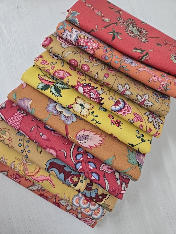 Petra Prins Collection...Summer Sunset FQ bundle...Devonstone Collection...10 prints