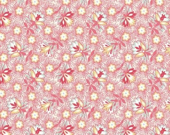 Birdsong Flower Puffs Pink 10653M-P by Jera Brandvig of Quilting in the Rain for Maywood Studios