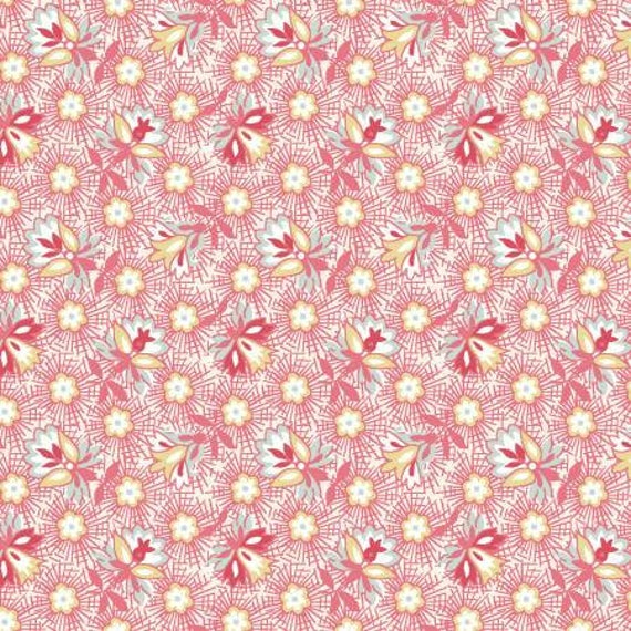 Birdsong Flower Puffs Pink 10653M-P by Jera Brandvig of Quilting in the Rain for Maywood Studios