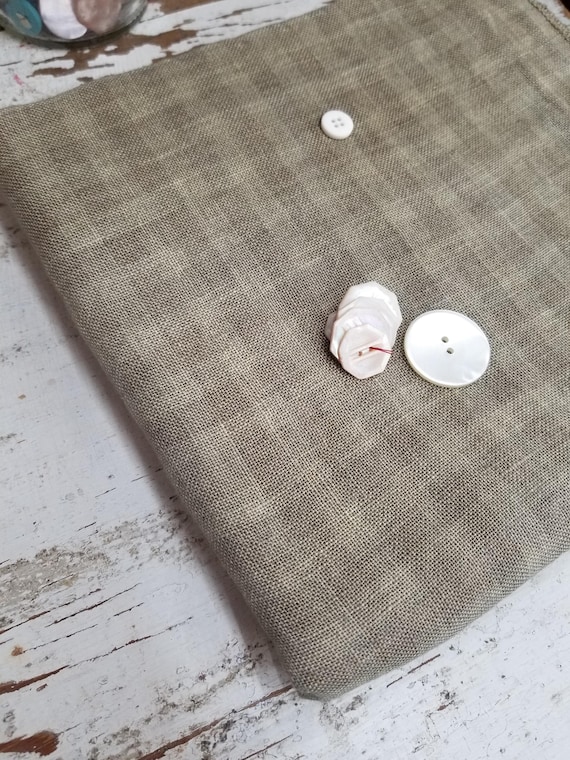 Weeks Dye Works, Gingham Tin Roof, Fat Quarter, 100% linen, cross stitch linen