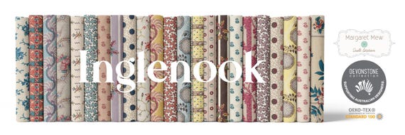 Inglenook...HALF Yard Bundle...Margaret Mew of Quilt Station...Devonstone Collection...23 prints