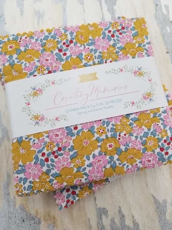 Creating Memories...Spring and Easter Pastels...Charm Pack...Tilda fabrics...Tone Finnanger