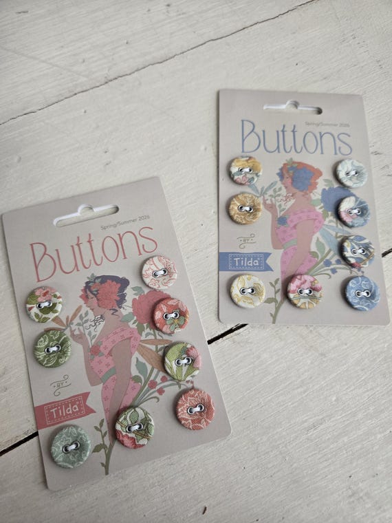 Songbird...Buttons...a Tilda Collection...Tone Finnanger...2 colors